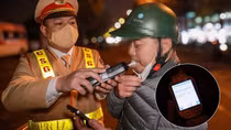 Cảnh sát kiểm tra nồng độ cồn đến đêm, nhiều "ma men" kịch khung bị xử lý