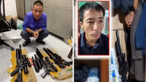 Bắt 2 đối tượng, thu giữ nhiều linh kiện lắp ráp súng quân dụng