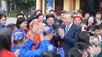 Tổng Bí thư Tô Lâm thăm, chúc Tết Đảng bộ, chính quyền và nhân dân tỉnh Hưng Yên