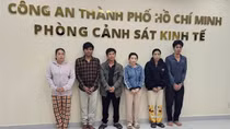 Triệt phá đường dây sản xuất, buôn bán hàng giả nhãn hiệu nước tẩy O.K