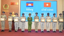 Bế giảng khóa bồi dưỡng nghiệp vụ công tác huấn luyện, sử dụng chó nghiệp vụ