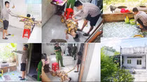 Thực nghiệm hiện trường vụ cháu đánh bà nội để cướp vàng