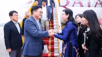 Chủ tịch Quốc hội Hàn Quốc đến Hà Nội, bắt đầu thăm chính thức Việt Nam