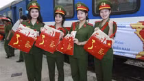 Đoàn Nghệ thuật Trống hội Học viện CSND lên đường tham gia lễ Kỷ niệm 30/4