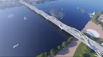 Hà Nội đề xuất đổi 635 ha đất để xây cầu Trần Hưng Đạo