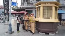 Quảng Ngãi: Lần đầu tiên trang bị bốt gác cho lực lượng CSGT