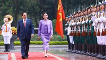 Thủ tướng Phạm Minh Chính chủ trì lễ đón Thủ tướng Thái Lan thăm chính thức Việt Nam