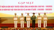 Thứ trưởng Lê Quốc Hùng dự gặp mặt kỷ niệm 80 năm Ngày truyền thống lực lượng CAND tại tỉnh Quảng Ninh