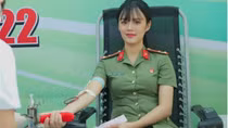 Nữ cán bộ Công an hiến máu tình nguyện, gieo những hạt giống của lòng nhân ái