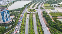 Chính thức phân luồng thí điểm hạn chế xe tải nặng trên đại lộ Thăng Long và quốc lộ 32