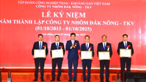 Công ty Nhôm Đắk Nông – TKV kỷ niệm 10 năm thành lập