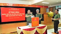 Công an các đơn vị ủng hộ đồng bào bị thiệt hại bởi thiên tai