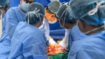 Lá gan của bệnh nhân chết não cứu sống một quân nhân và em bé suy gan nặng
