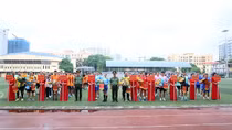 Bốn đội bóng của đại sứ quán tham gia giải đấu giao hữu chào mừng Ngày Truyền thống CAND