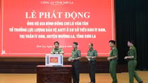 Công an Sơn La phát động ủng hộ gia đình đồng chí Lò Văn Tân