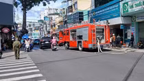 Kịp thời xử lý sự cố cháy phòng giao dịch ngân hàng ở Nha Trang