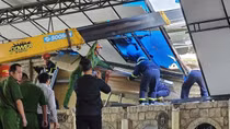 Sập công trình đang cải tạo khiến một công nhân tử vong