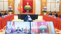 Tổng Bí thư Tô Lâm điện đàm với Chủ tịch Đảng Nhân dân Campuchia Hun Sen