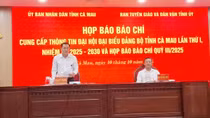 Cà Mau đặt mục tiêu tăng trưởng tổng sản phẩm trong tỉnh từ 10% trở lên trong 5 năm tới