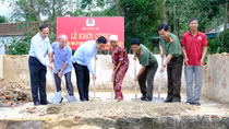 Khởi công xây dựng nhà mới cho hộ dân bị thiệt hại trong bão số 5 tại Hà Tĩnh