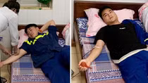 Hai chiến sĩ Công an Sơn La hiến máu cứu bệnh nhân qua cơn nguy kịch