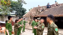 Lực lượng Công an chung tay xây nhà cho hộ nghèo