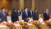 Chủ tịch nước Lương Cường chủ trì chiêu đãi cấp Nhà nước Tổng thống Sri Lanka