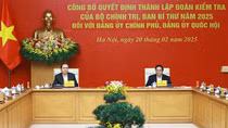 Công bố quyết định thành lập Đoàn kiểm tra đối với Đảng ủy Chính phủ, Đảng ủy Quốc hội