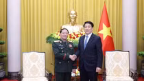 Chủ tịch nước tiếp Chủ nhiệm Tổng cục Chính trị Quân đội nhân dân Lào