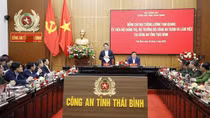 Bộ trưởng Lương Tam Quang làm việc tại Công an tỉnh Thái Bình