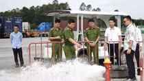 Kiểm tra công tác an toàn PCCC tại Công viên logistics Viettel Lạng Sơn