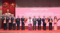 Hà Nội công bố quyết định hợp nhất, thành lập Ban Tuyên giáo và Dân vận Thành ủy