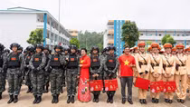 Yến Helen Khánh Hòa tri ân, đồng hành cùng các CBCS Công an thực hiện nhiệm vụ A80