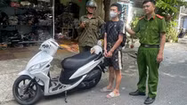 Công an phường nhanh chóng làm rõ đối tượng trộm xe máy chuyên nghiệp