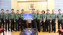 Công an tỉnh Hưng Yên hỗ trợ tỉnh Gia Lai 400 triệu đồng khắc phục hậu quả bão lũ