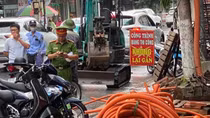 Hải Phòng: Áp dụng biện pháp bảo vệ thi công đối với vụ việc đưa máy xúc phá dỡ công trình