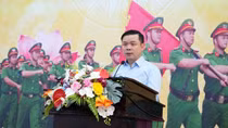 Công an tỉnh Bình Thuận ra quân đảm bảo ANTT, thi đua lập thành tích chào mừng Ngày Giải phóng