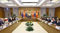 Chủ tịch Quốc hội Trần Thanh Mẫn hội kiến Thủ tướng New Zealand Christopher Luxon