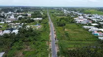 Cận cảnh tuyến đường số 1 bị thanh tra ở Vĩnh Long