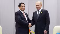 Thủ tướng Phạm Minh Chính hội kiến Tổng thống Nga Vladimir Putin