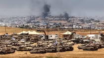 Lữ đoàn bộ binh và thiết giáp Israel rầm rập kéo đến Gaza