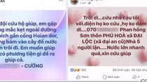 Cảnh giác trước thông tin "kêu cứu" sai sự thật giữa thời điểm mưa lũ