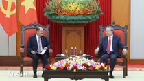 Tổng Bí thư Tô Lâm tiếp Đoàn đại biểu Đảng Nhân dân Cách mạng Lào