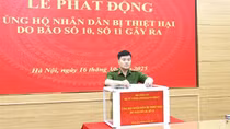 Bộ Tư lệnh CSCĐ quyên góp ủng hộ đồng bào bị thiệt hại do thiên tai