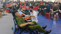 Nhiều CBCS Công an Khánh Hoà tham gia hiến máu tình nguyện