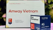 Amway đứng Top 6 “Nơi làm việc xuất sắc hàng đầu Việt Nam 2025"