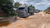 Tỉnh lộ 9 ở Huế xuống cấp nghiêm trọng