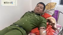 Phó trưởng Công an thị trấn hiến máu cứu người trong trường hợp nguy cấp