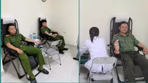 Sơn La: Công an phường Chiềng Cơi hiến máu khẩn cấp cứu bệnh nhân