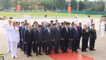 Lãnh đạo Đảng, Nhà nước viếng Chủ tịch Hồ Chí Minh và các Anh hùng liệt sĩ